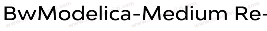 BwModelica-Medium Re字体转换
